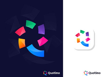 Letter Q + Star Logo Design abstract application brand branding branding identity color exploration geometric gradient identity lettering logo logo design mark negative space process q simple star symbol