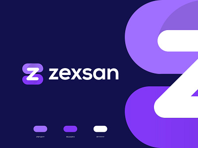 Zexsan - Logo Design brand identity branding creative geometric icon identity isometric letter logo lettering logo logo designer logotype mark negative space logo redesign s startup symbol technology logo z