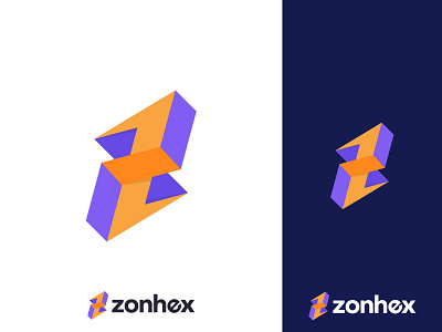 Zonhex 3d abstract app icon brand and identity branding color creative geometric gradient icon illustration letter z logo logo designer logotype mark modern software symbol vector