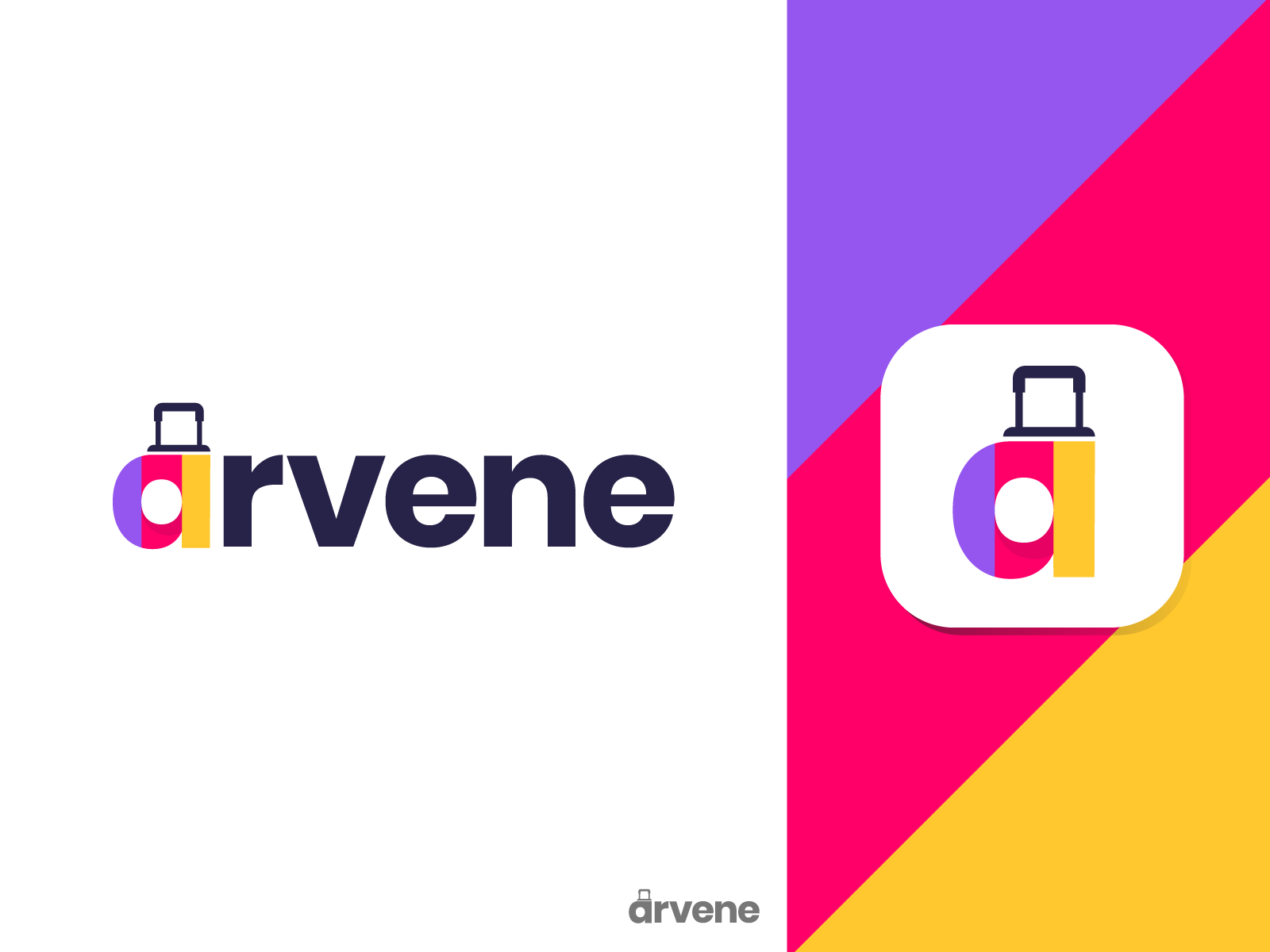 Arvene abstract adventure agency app logo booking branding icon logo logo designer logotype startup company symbol tour tourism tourist travel travel app trip vacation vector