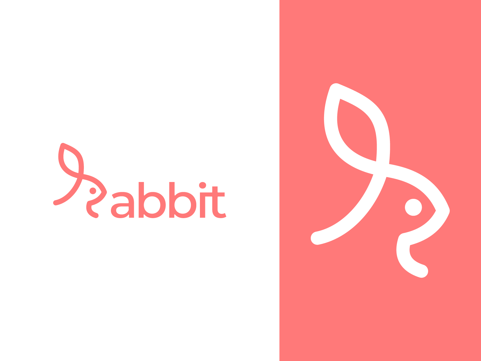 Rabbit - Logomark bunny logo rabbit