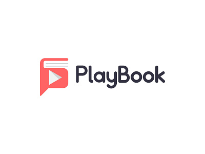 PlayBook abstract app logo branding combination mark design icon logo logo designer logomark logotype mark minimal play book player simple study symbol unused ready made logo vector