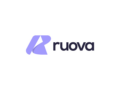 Ruova - Logo design brand branding geometric icon identity logo mark r letter r logo simple symbol