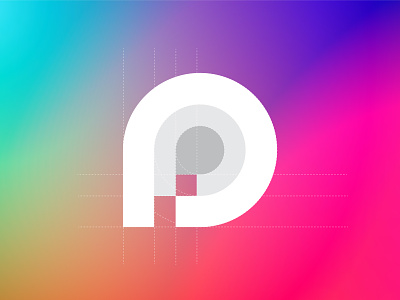 P monogram | Letter p logo design app logo branding icon mark symbol letter p logo logo modern logo p grid logo p monogram unused logo white vector logo