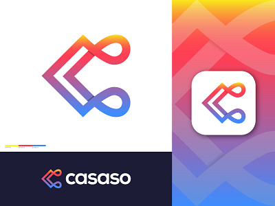 Casaso 3d abstract branding c logo company logo creative logo design geometric gradient graphic design illustration letter logo logo logo designer logotype modern logo monogram logo startup logo vector icon mark symbol