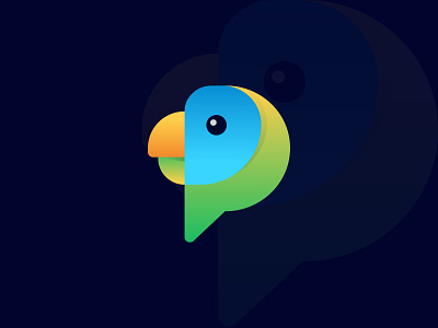 Parrot mark 2 animal bird branding design geometric icon icon design letter p logo logo designer parrot simple symbol unused logo mark vector