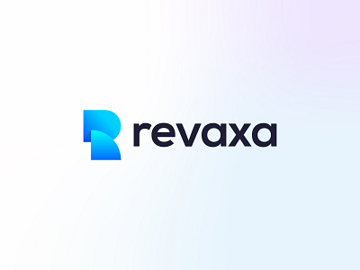 Revaxa abstract app branding creative design gradient icon identity illustraion lettermark logo design logo designer mark minimal modern monogram r letter r logo symbol vector