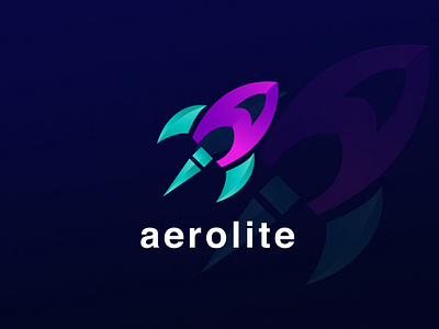 Aerolite Logo Branding branding branding and identity branding concept business logo company logo gradient gradient design gradient icon graphicdesign illustration logo logodesign logotype rocketship