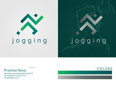 Jogging Logo Design branding branding and identity branding concept business logo company logo design illustration jogging lettering logo logos logotype running