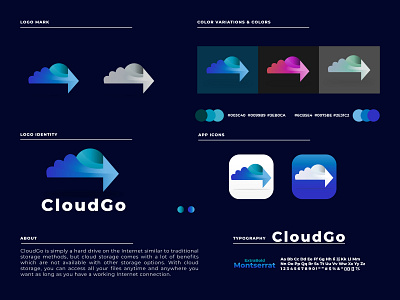 CloudGo Logo Branding | Cloud Logo