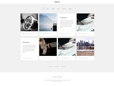 Portfolio Ghost Theme