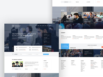 University Theme education gavick gavickpro joomla template university wordpress theme