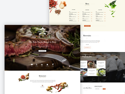 Steak House - Food WordPress Theme bar food food joomla templates gavick gavickpro grill restaurant steak house templates themes wordpress wordpress theme