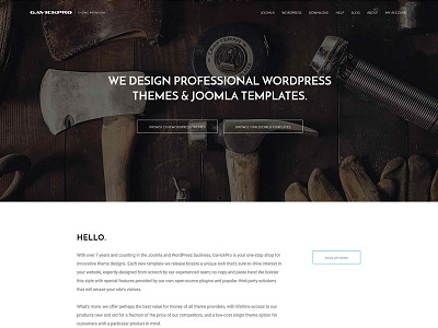GavickPro - WordPress & Joomla Themes gavick joomla redesign sale templates themes wordpress