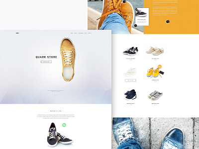 Quark Store ecommerce gavick gavickpro joomla templates landing page product shoes sneakers store template theme wordpress themes