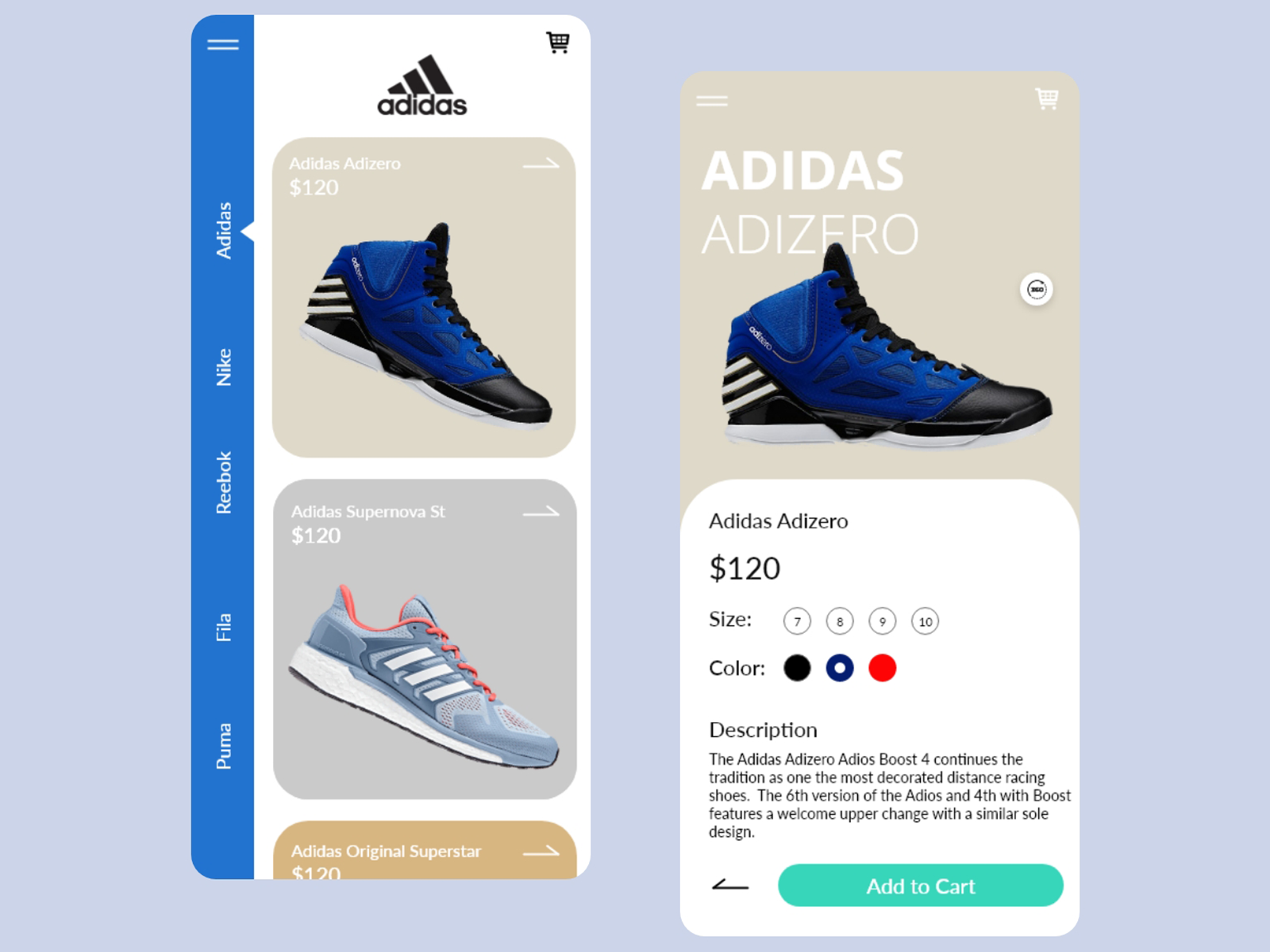 Shoes Market App by Rizky Muhamad Asy`ad on Dribbble
