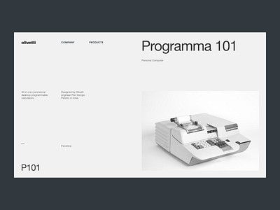 P101 design minimal product design typography ui ux web web design