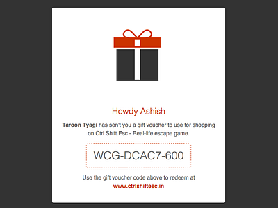 Gift Card - Emailer