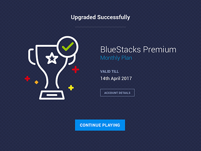 BlueStacks - Premium bluestacks confirmation design premium ui