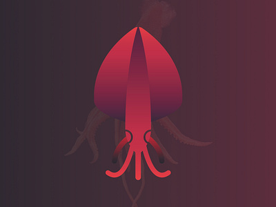 RED Squid logo design