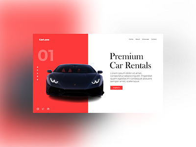 Car Rental | UI Design abstract app branding cars design flat design illustration logo trending ui uidesign web design website