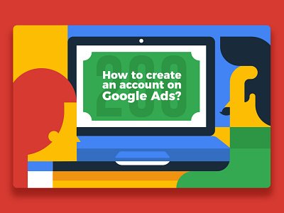Account basic business funny geometric google google ads illustration illustrator marketing vector