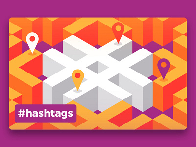 Hashtags basic business hashtag illustration illustrator instagram marketing simple social media vector