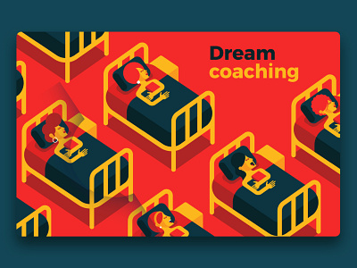 Dream Coaching basic business color funny illustration illustrator marketing simple spa vector wellness