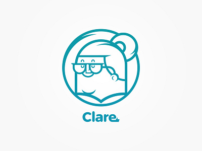 Clare Logo basic character characterdesign illustration illustrator logo round logo simple superhero vector woman