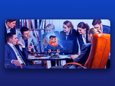 Smarthero business character characterdesign concept funny illustration marketing photomontage photoshop