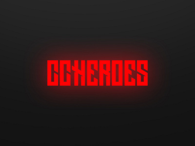 CC Heroes Logo basic black and red campaign design gamification illustrator logo