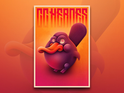 The Crazy Duckbill animal character characterdesign fantasy funny game gamification illustration photoshop poster poster design rpg