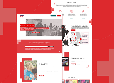URK Denmark website remake branding health organizations redcross ui uxdesign webdesign website website concept xd design