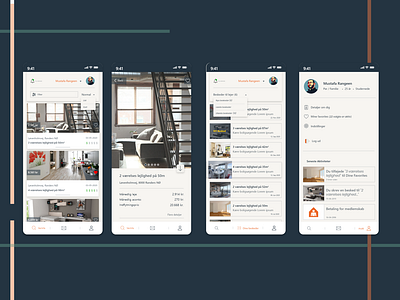 App design - BoligPortalen (Rent Apartments, rooms, and house)