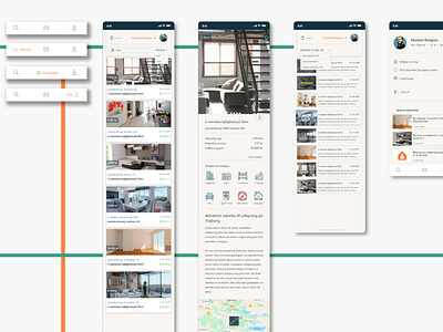 App design 2020 design app appdesign flat redesign-tuesday rental rooms ui ux webdesign xd design
