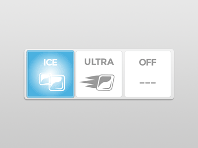 Control button for ice maker