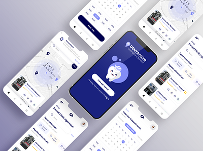 DENTAFIXER app branding dental dentalcare design logo minimal ui ux vector
