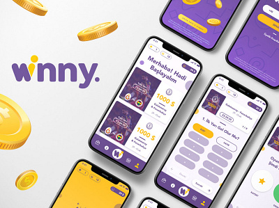 Winny Game UI & UX app app design design game design uxdesign