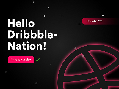 First Debut Shot debut debut shot dribbble player first shot hello dribbble