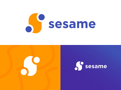 Sesame Logo Concept branding clever logo idenitity letter logo material colors s logo sesame