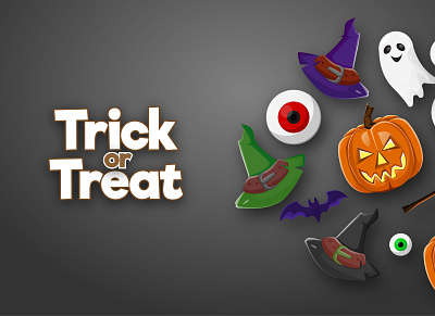 Trick or Treat branding design halloween illustration illustrator vector