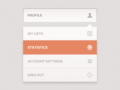 Dropdown Menu