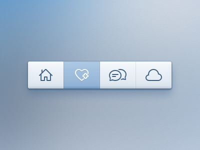 Toolbar chat cloud discussions download home icons like menu pakistan plus psd source toolbar ui design