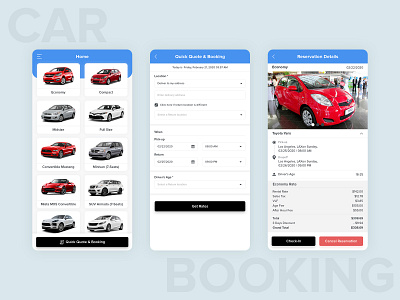 Car Rental App app design icon logo typography ux web website