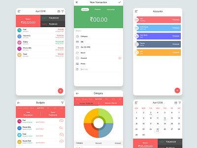 Expense Management App app design ui ux