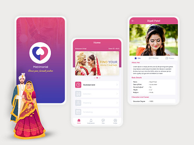 Matrimonial App Ui app design ui ux