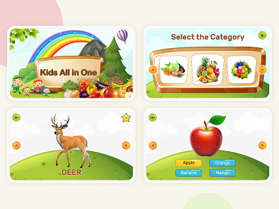 Kids Mobile App Ui app ui