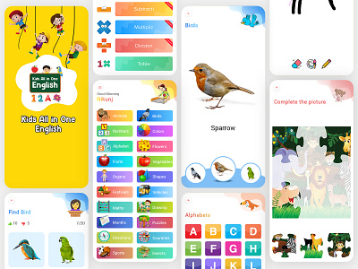 Kids Learning App Ui app ui