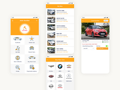 Car Auction App Ui app ui