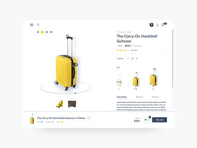 UI/UX design concept for online shop